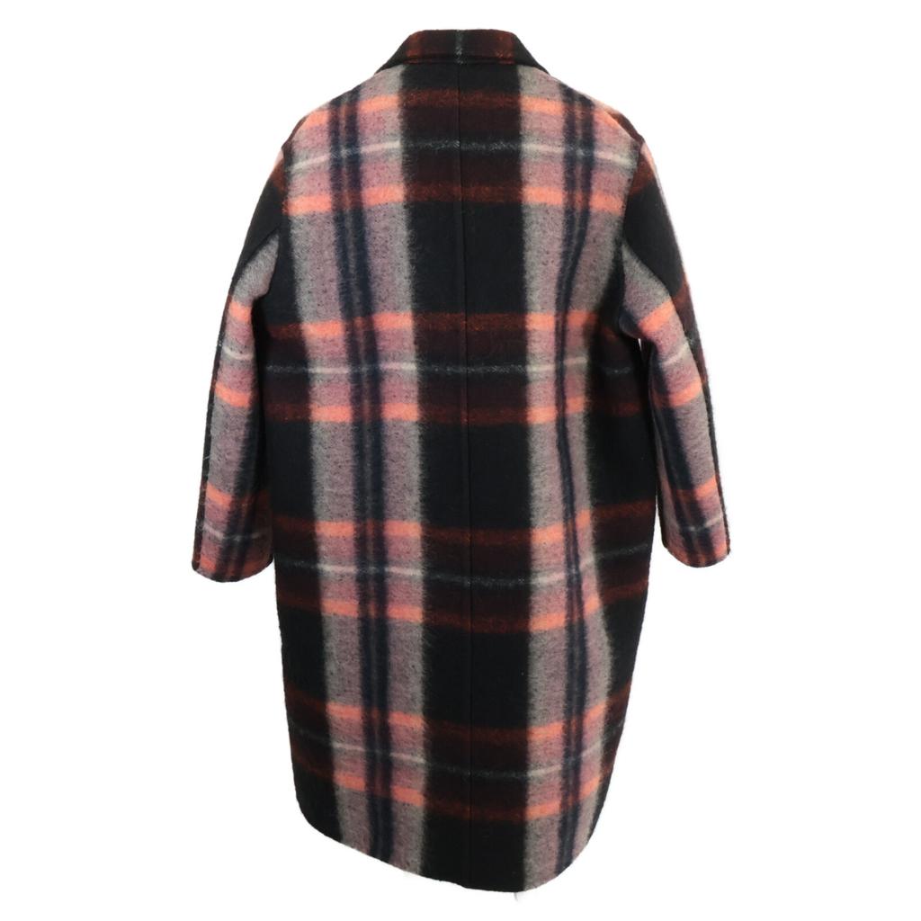 Jil Sander Excellent Condition 21AW JSMT120309 Checkered Chesterfield Coat Coat 46 Black X orangeUsed