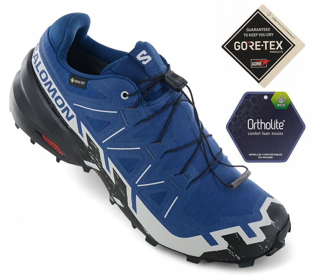 SALOMON Speedcross 6 GTX - GORE-TEX - Men's Trail Running Shoes Running Shoes Blue 477649 ORIGINAL