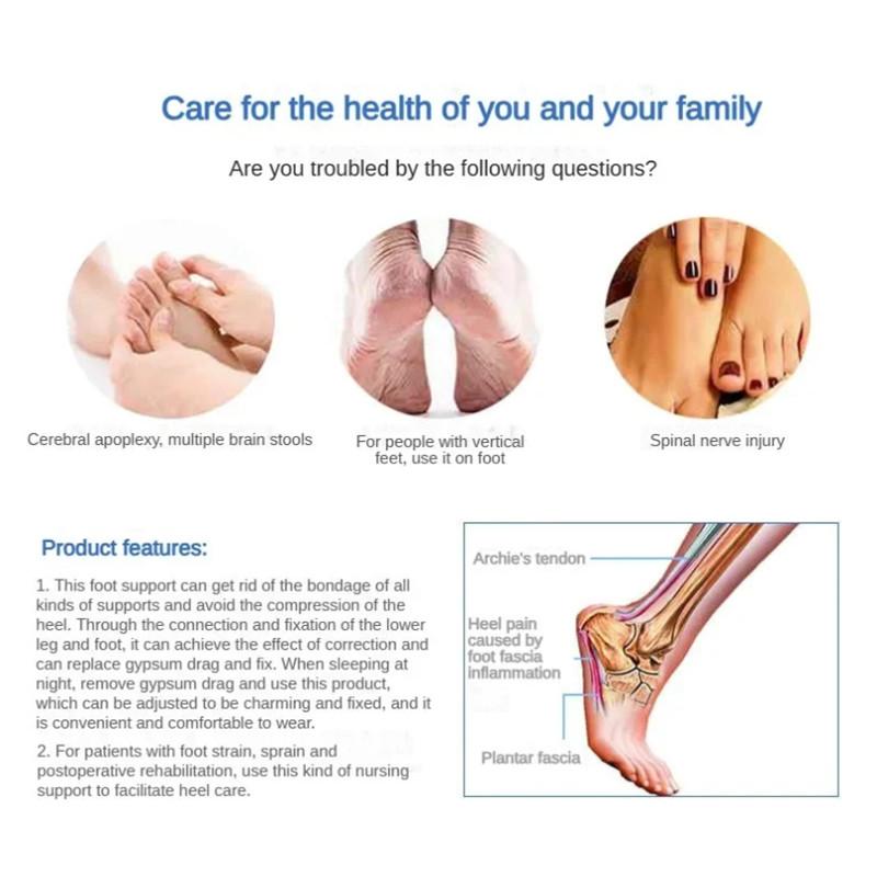 Adjustable Night Splint For Plantar Fasciitis Pain Relief Soft Foot Drop Brace Sleeping Achilles Tendon Stretcher Boot Nighttime