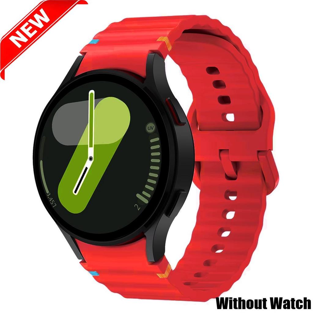 Silicone Band for Samsung Galaxy Watch 7/FE/5 Pro/6/4 Classic 44mm 40mm Sport Silicone Bracelet Correa for Galaxy Watch 7 4 Belt