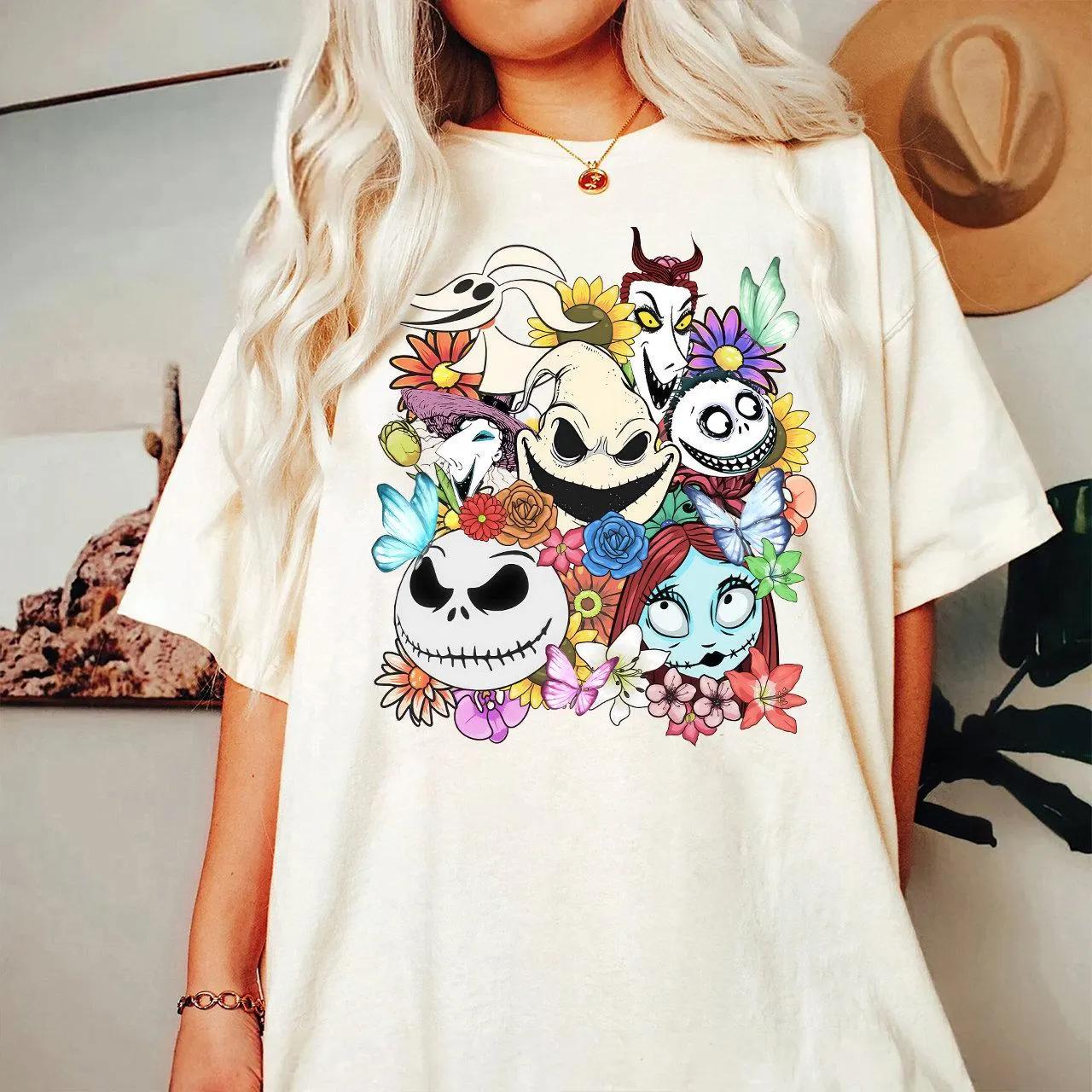 Vintage The Nightmare Before Christmas Shirt Oogie Boogie Bash Jack Skellington Sally Lock Shock Barrel Shirt S