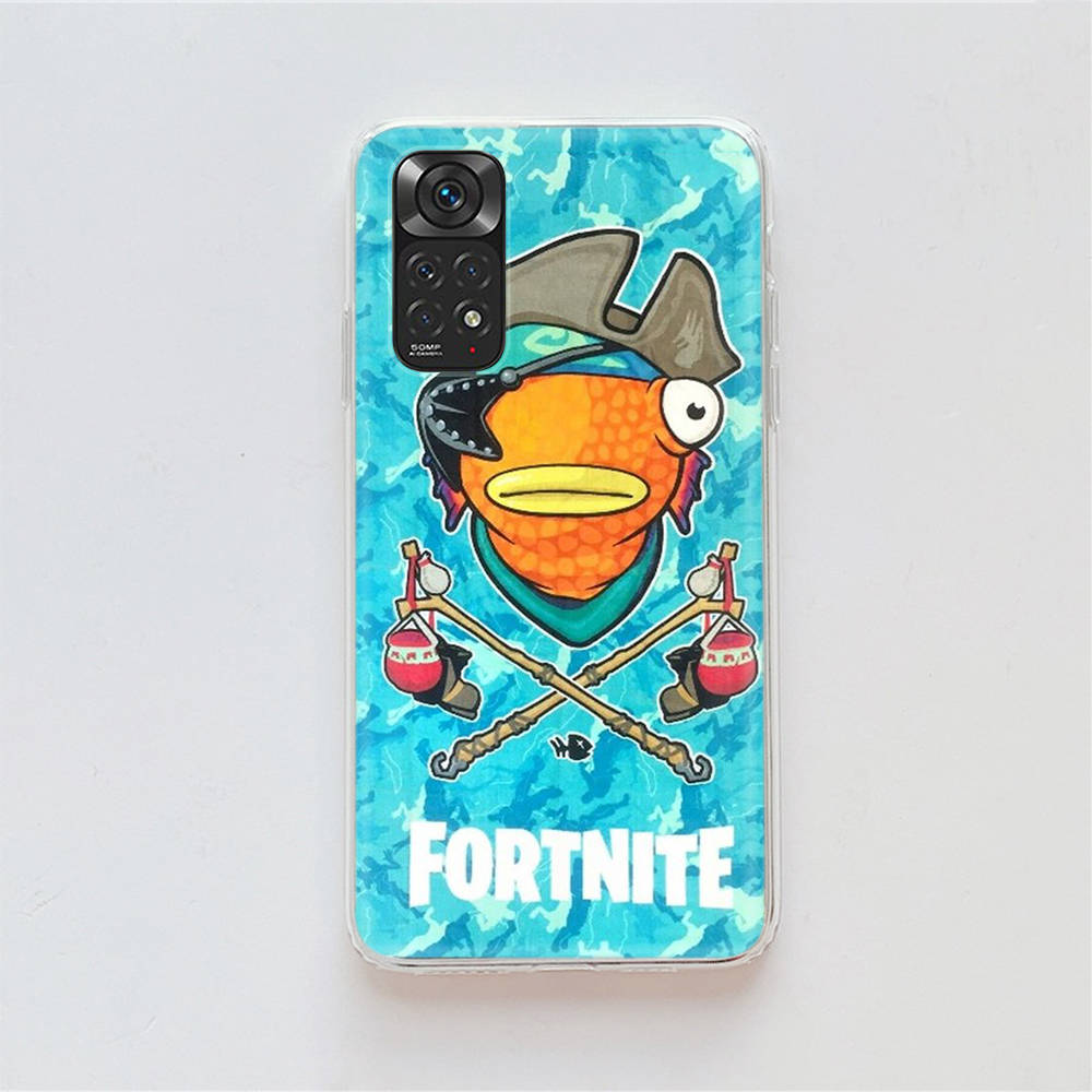 RT89 Fun Fortnite Hülle für Samsung A04 A14 A23 A34 A54 M23 M33 M52 M53 Realme 10 9 C30S C35 C55 VIVO Y02S Y21 Y33S Y51 X80 Pro Klare Abdeckung