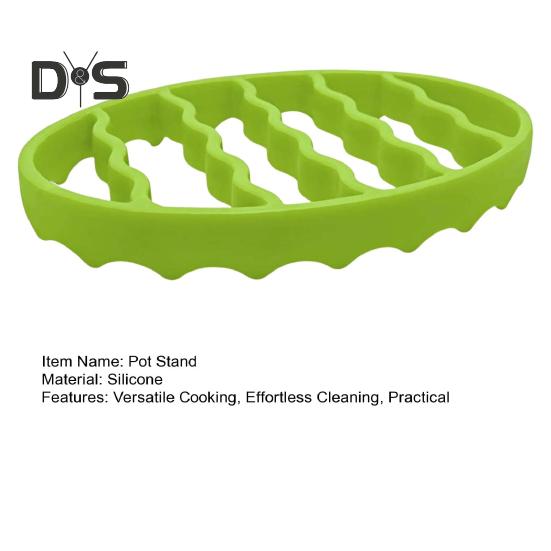 Oval Silicone Roast Rack Pot Stand Multipurpose Cooking Rack for Stoves Pressure Cooker Slow Cooker Air Fryer Baking Utensil Holder