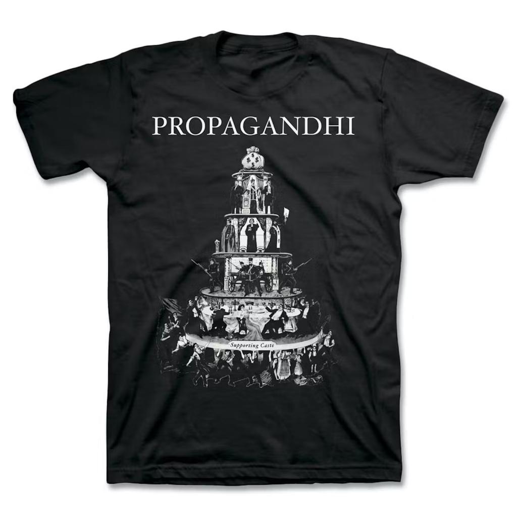 Vtg Propagandhi Band Album T Shirt Heavy Cotton Black S-5XL Unisex MM946