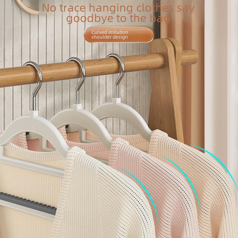 Dual-Purpose Non-Slip Hanger: Wet/Dry Use, Anti-Shoulder, Space-Saving Clothes Rack