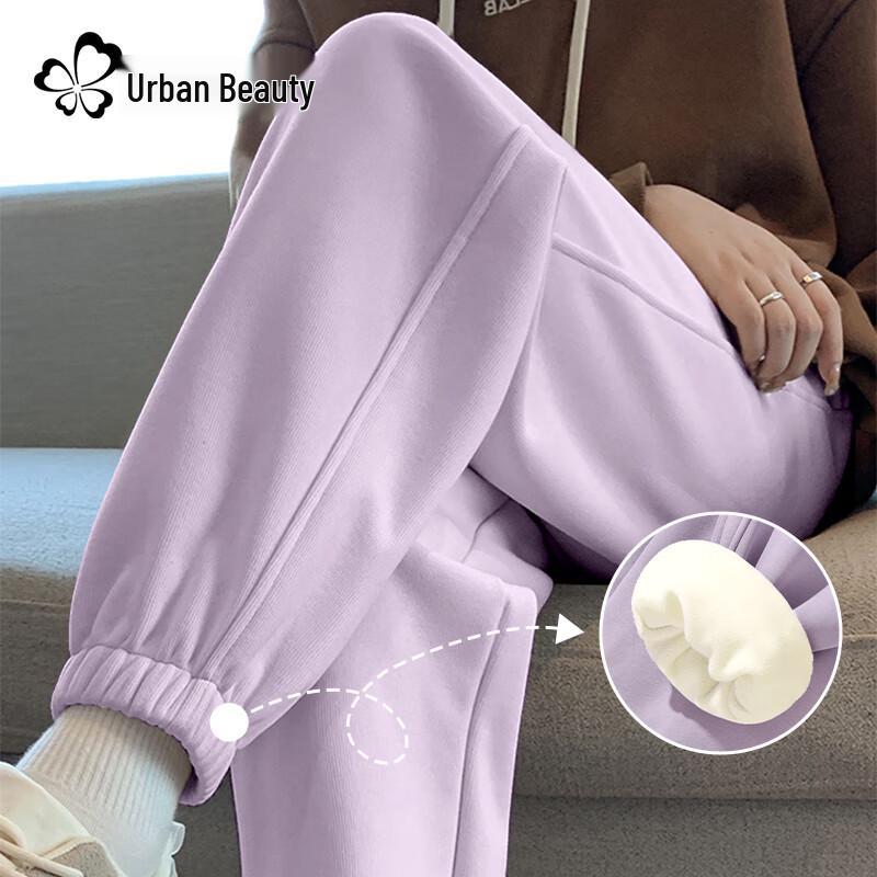 

Женские джоггеры с высокой посадкой, на флисовой подкладке, облегающего кроя L