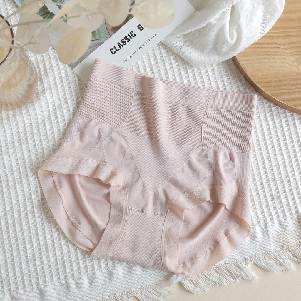 Nahtlose High-Waist-Slips für Damen: Baumwoll-Schritt, atmungsaktiv, Hüftlifting, Bauchstraffung, ganzjähriges Tragen
