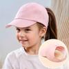 Baby Girls Adjustable Baseball Caps Pink Black White Children Low Profile Sun Hat Kids Boy Running Headwear Clothing Accessories