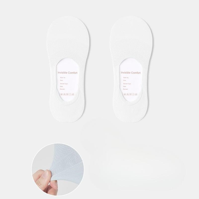 

Женские весенне-летние туфли с мелким вырезом из сетки, дышащие, нескользящие, не спадающие, с невидимыми носками 1 pair белый