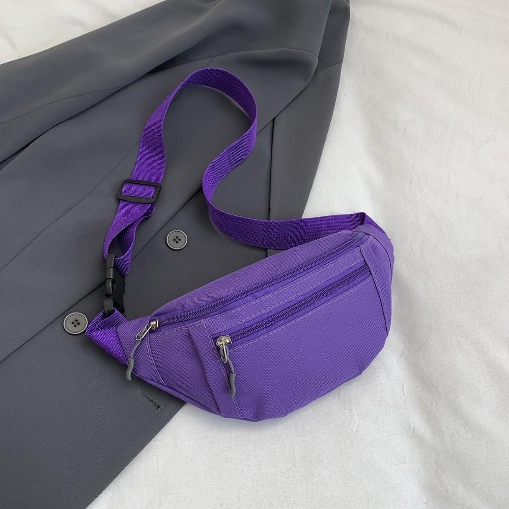 

Large Capacity Fanny Pack Adjustable Strap Hands-Free Bag New Waist Crossbody Bag Traveling фиолетовый