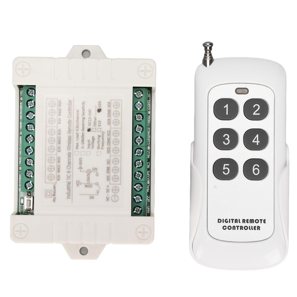 Motor Remote Control Switch 12V 24V 6 CH Relay Forward and Reverse Wireless Switch for Car Motor Ele