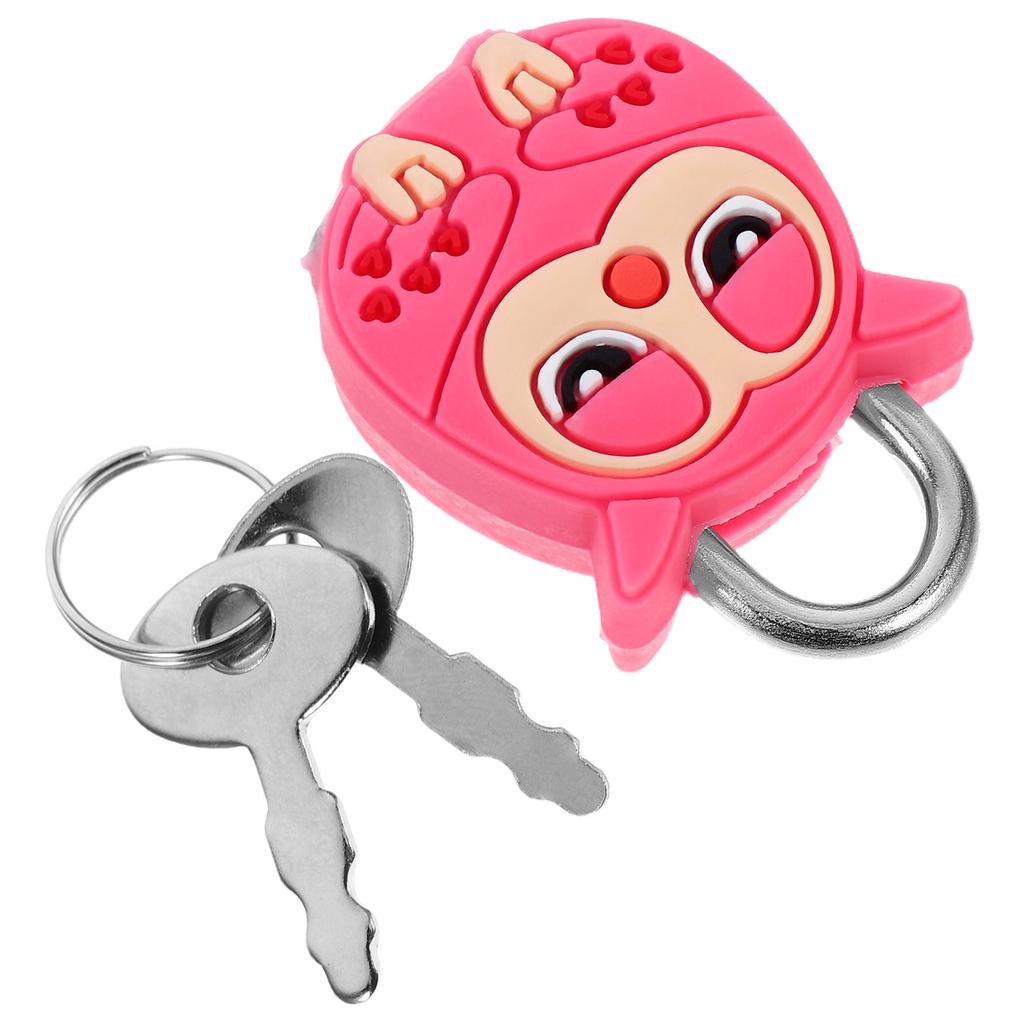 Metal Mini Cartoon Lock Portable Owl Padlock for Cabinets Backpack Suitcase Jewelry Box Small Cute Lock