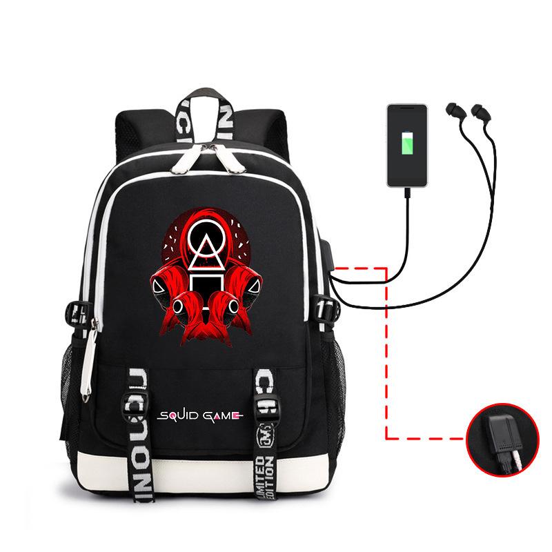 Spot Backpack, Large Capacity Student Backpack with USB, Computer Bag.