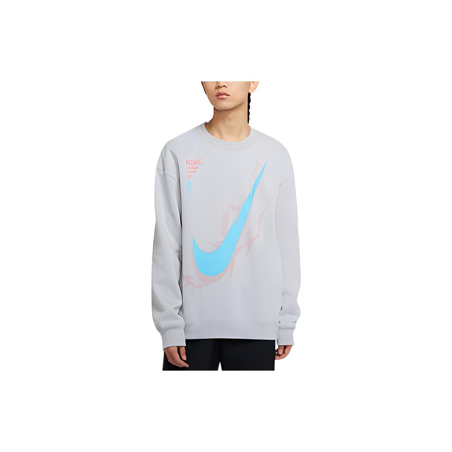 Nike x LPL Crossover Knit Round Neck Pullover Gray Men s DA5005-021 L
