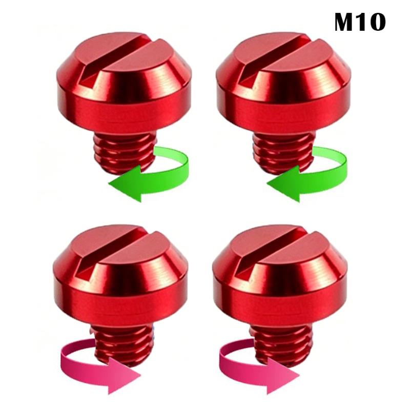 

4Pcs M8/M10 Left Right Hand Thread Mirror Hole Caps Universal Fit Motorcycle Mirror Hole Blanking Plugs Screws Bolts 10MM