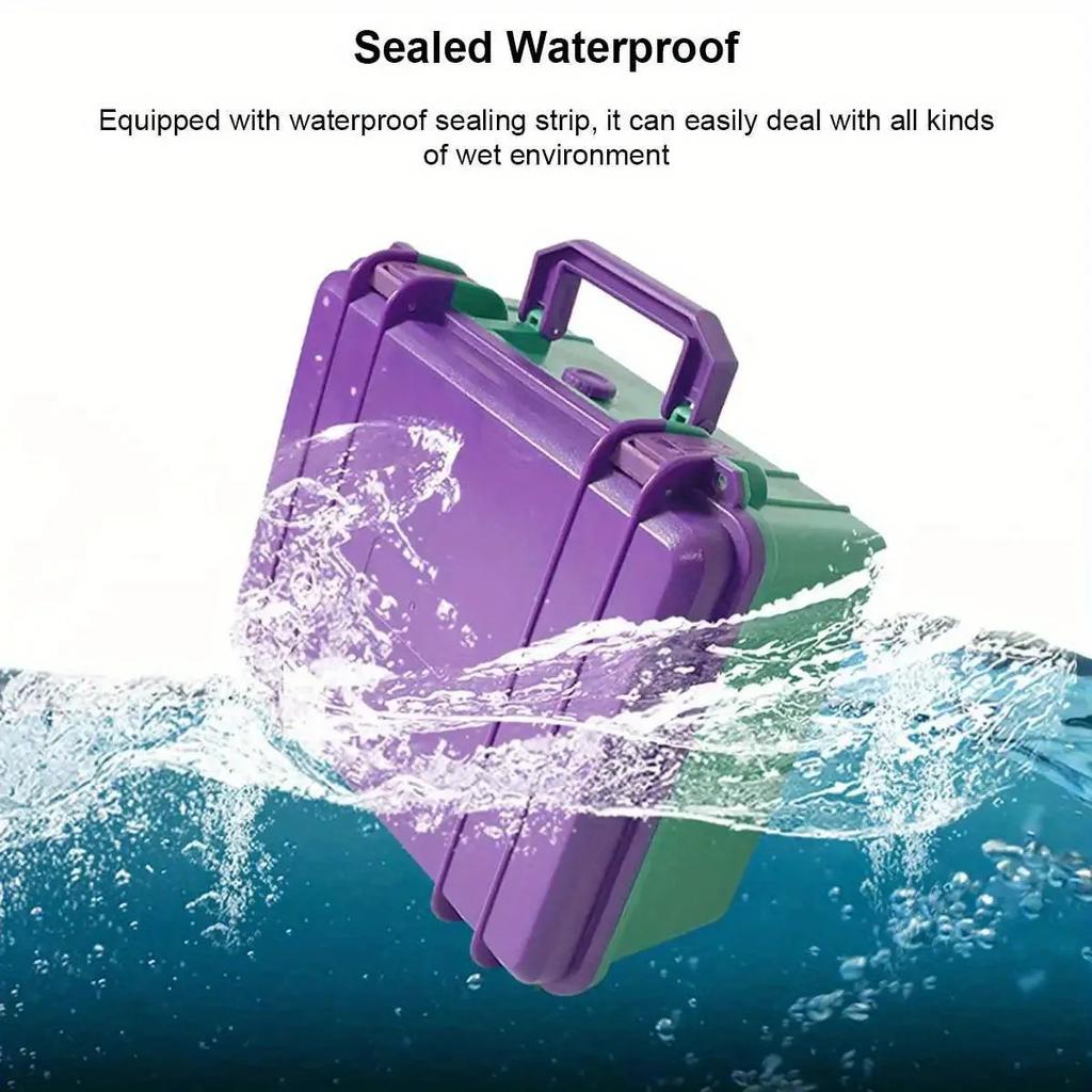 Multi-function Water-repellent and Moisture-proof Tool Box With Sponge Protection Portable Hardware Storage, Safety Instrument