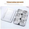 SIFAR Stainless Steel 4-Compartment Seasoning Box