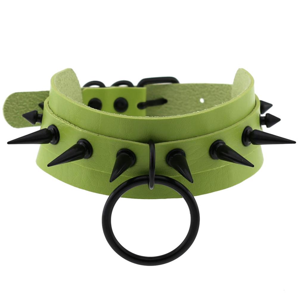 Black Choker Spiked Necklace For Women Cosplay Collar Girls Party Club Chockers Gothic Jewelry Emo Accessories