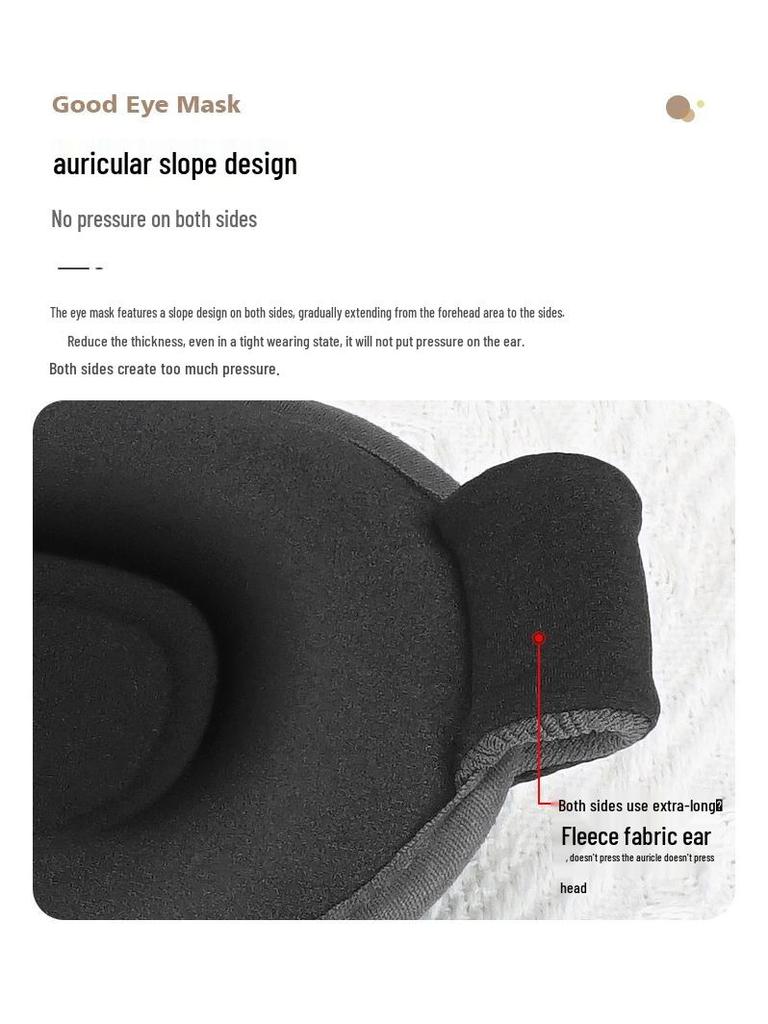 Adjustable 3D Eye Mask for Deep Sleep - Light-Blocking & Pressure-Free