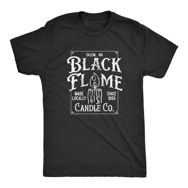 Black Flame Candle Co Short Sleeve Crew Neck T Shirt Halloween Spooky Graphic Tees for Men and Women S-3XL S разноцветный