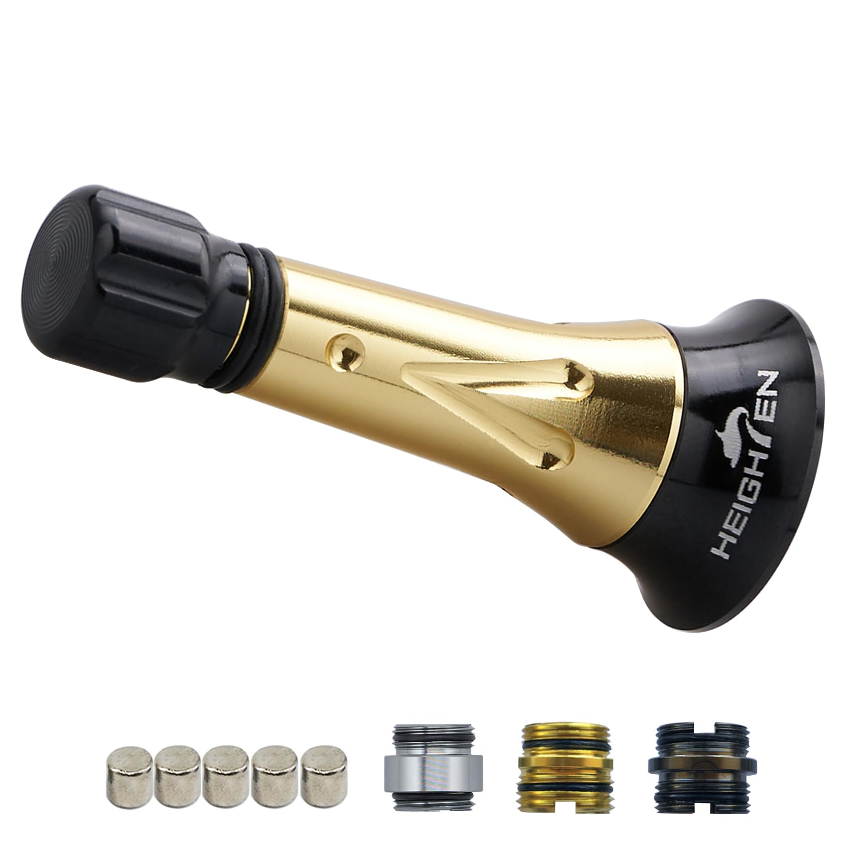 

HEIGHTEN 45mm Reel Stand Custom Balancer for Abu Garcia Spinning Reels Linest (Improved) (Black & Gold) (649)