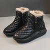 Women's Snow Boots Fur Ladies Shoes Fluff Ankle Boots for Women Waterproof Shoes Design Zipper Round Toe Lady Winter Short Boots