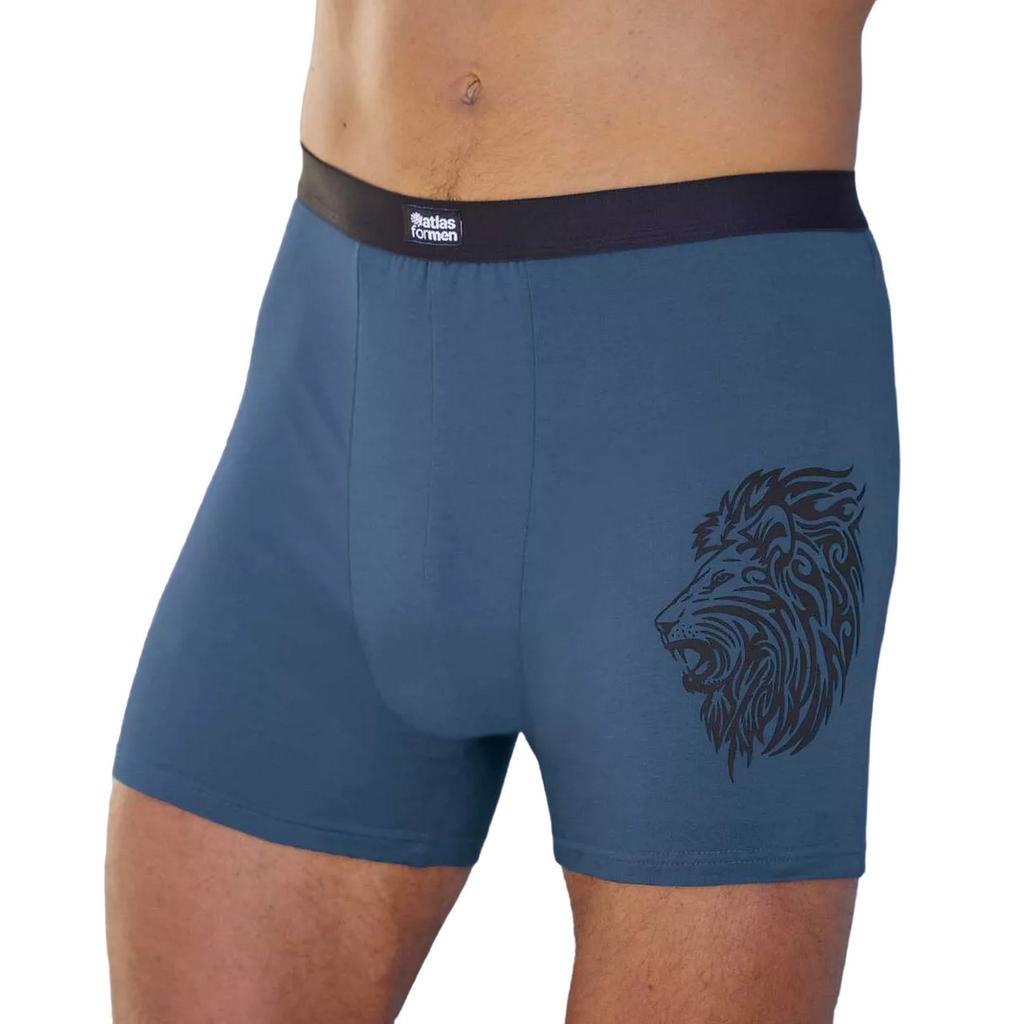 Atlas For Men Mens Lion Stretch Boxer Shorts (Pack of 3)