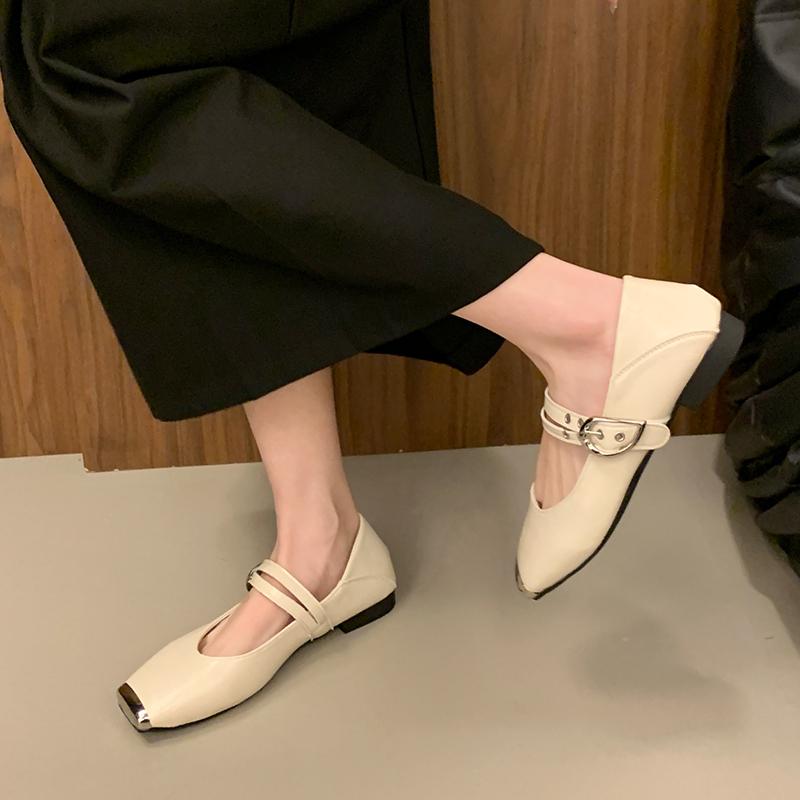 Fashion New Women Real Leather Shoes for Casual Low Heels Shoes Classic Flats Shoes Spring 2025 Office Lady Footwear