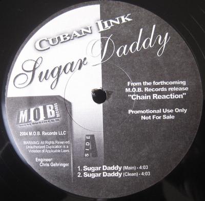12-Zoll Schallplatte CUBAN LINK - Sugar Daddy MOB27PROMO M.O.B. Schallplatten Nicht Japan Rap & Hip-Hop/R&B Gebraucht