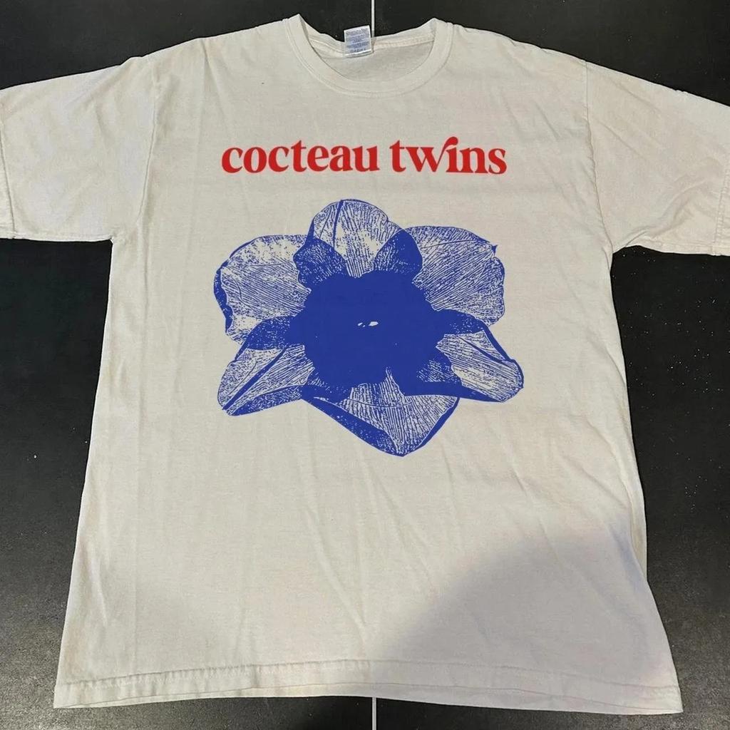 Klassische Nostalgie Cocteau Twins Vintage T-Shirts Herren Damen Baumwolle Kurzarm Locker Lässig Rundhals T-Shirt Street Harajuku Oberteile