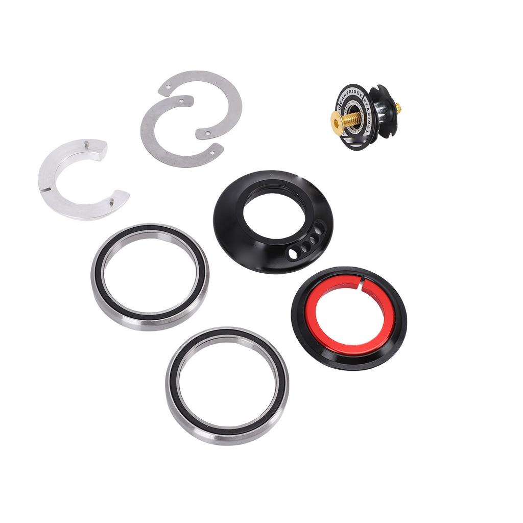   Cable Routing Headset for IS52 Standard Frames, Integrated Design for 28.6mm Upper, 40mm Lower with Nut 6.5mm and CNC Machined Aluminum Alloy Materi