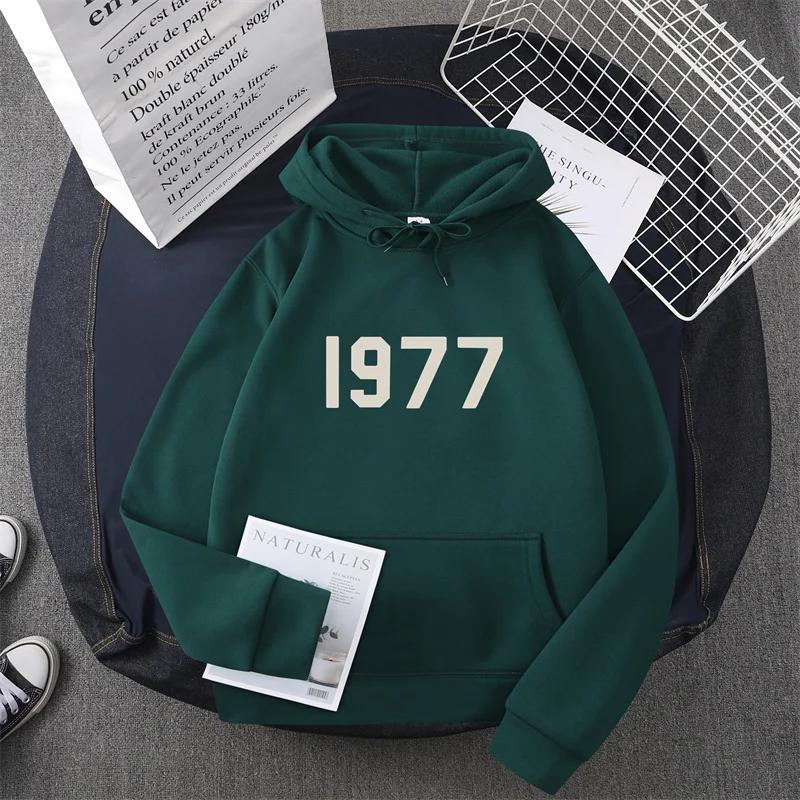 1977 New Men's and Women's Warm Fashion Hoodie Hip Hop Street Brand High Quality Hot Selling Men's and Women's Sports Hoodie