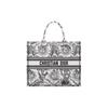 BookTote Soleil Jouy Print Embroidery Tote Bag, Shopping Bag, Shoulder Bag, Handbag Large Women's White & Black M1286ZECQ-M911