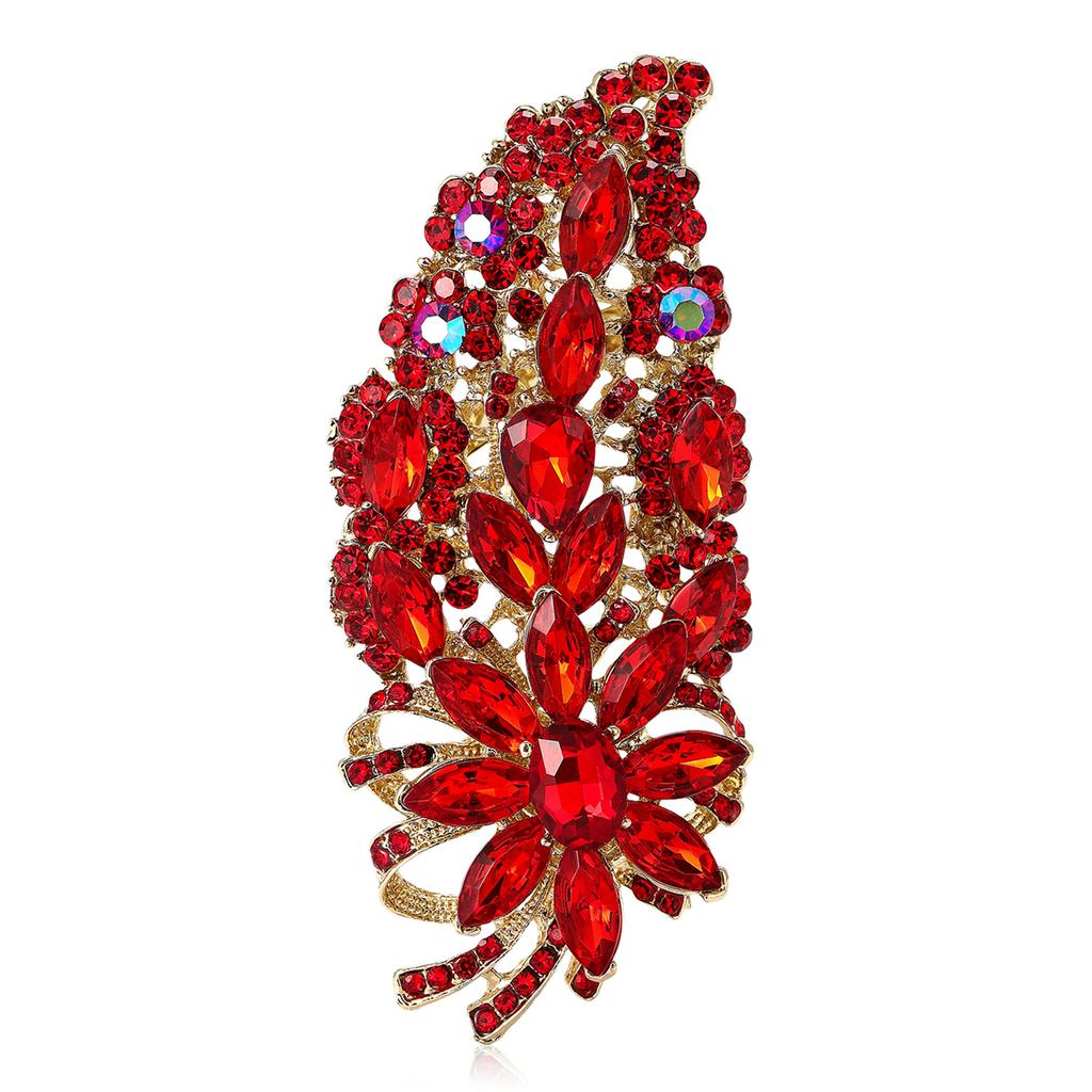 Creative Exquisite Alloy Full Diamond Glass Brošňa Špičkový dámsky oblek Kabát Corsage Šperky