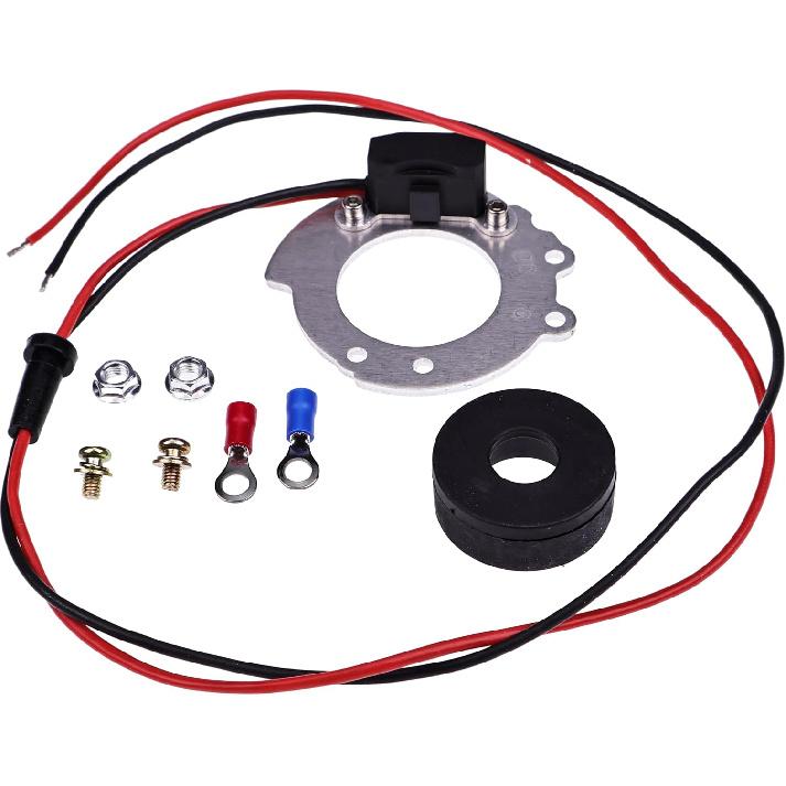 Ignitor Conversion Kit 1244A Compatible with Ford Tractors 8N 4 Cylinder Series 500 To 900 Series 12V, Points To Electronic Ignitor