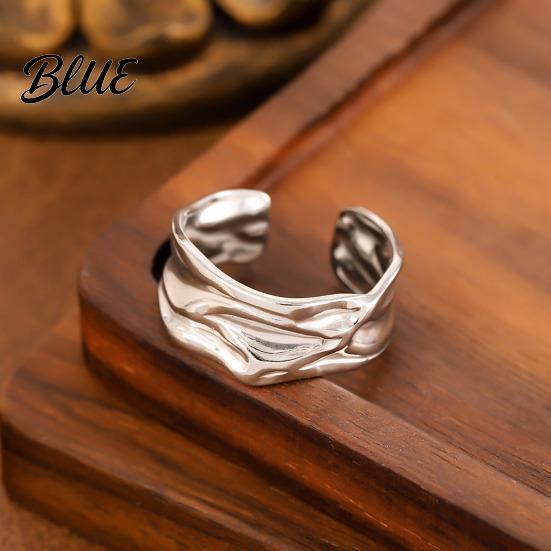 Elegant Open Band Ring Adjustable Lightweight Comfortable to Wear Anti-Oxidation