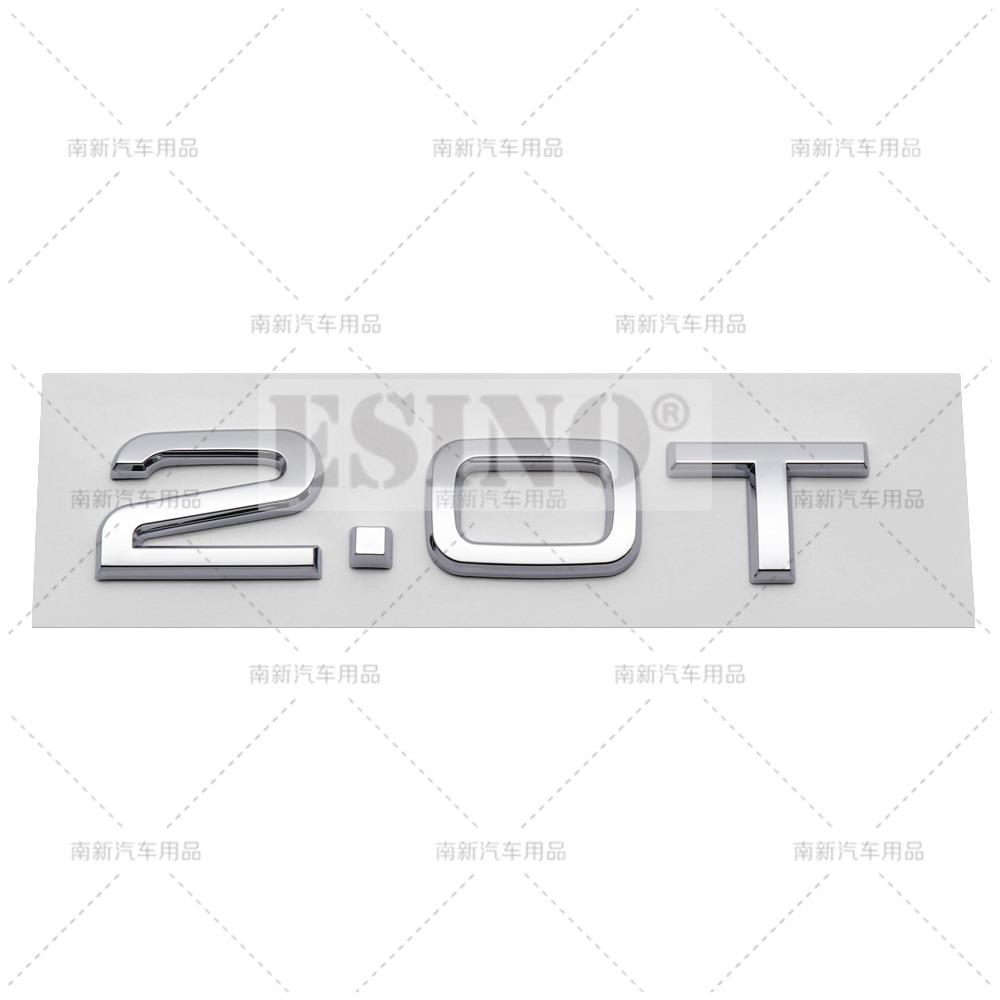 New 3D 1.8T 2.0T 3.0T Car Trunk ABS Badge Emblem Rear Tailgate Fender Door Adhesive Badge for 4HGFC A4 A5 A6 A7 A8 Q3 Q5 Q7