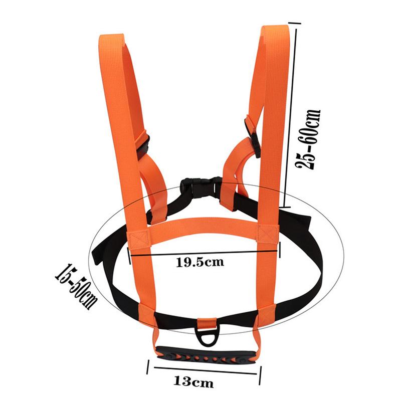 Adjustable Children Ski Training Belt Safety Traction Harness Rope Outdoor Winter Sports Skiing Training Shoulder Belt Harness