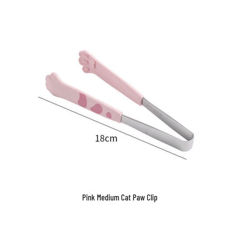 Cute Cat Paw Stainless Steel Food Tongs
