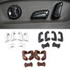 For Volkswagen VW Tiguan MK2 2017- Carbon Fiber Color Seat Adjustment Button Panel Trim ABS Matte Silver Interior Accessory