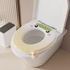 Washable Cartoon Toilet Seat Cover Home Bathroom - Soft Plush Use Zipper Multiple Cute Designs