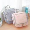 Travel Toiletry Bag Cosmetic Organizer with Hanging Hook 2 Side Pockets Waterproof Portable Makeup Bag for Business Trips Overnight Stays