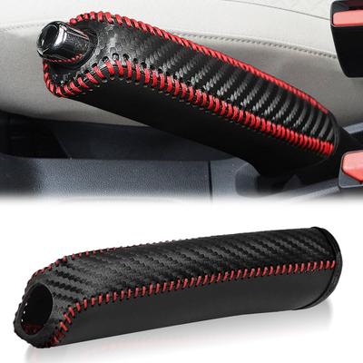 Echtleder Handbremshebelbezug, Spezielles Design, Handbremsenschutz, Rutschfest, Fahrzeugkompatibel, Langlebig