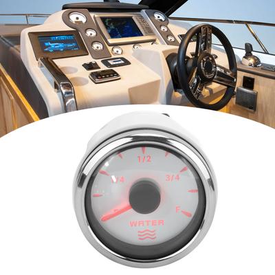 52mm Water   Gauge 0‑190 Ohm  7 Colors Backlight Pointer IP67 Waterproof Liquid   Meter for Car Boats 9‑32V