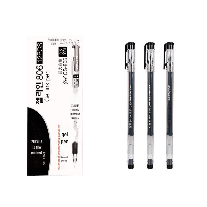 Signature Liquid Ink Fountain Pen - Red, Blue, Black (0.5mm) - Full Needle Tube, Large Quantity, Free Shipping