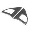 2Pcs Inner Door Horn Cover Carbon Fiber Frame Trim Left Right Fit for Mitsubishi Lancer GTS 08‑16