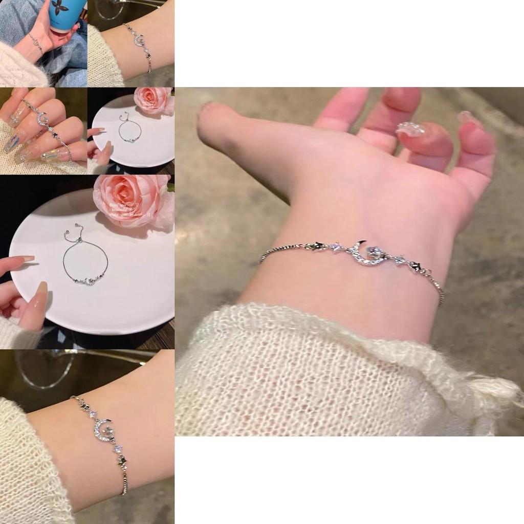 Charming Star Moon Zircon Bracelet For Women Trendy Stylish Summer Jewelry