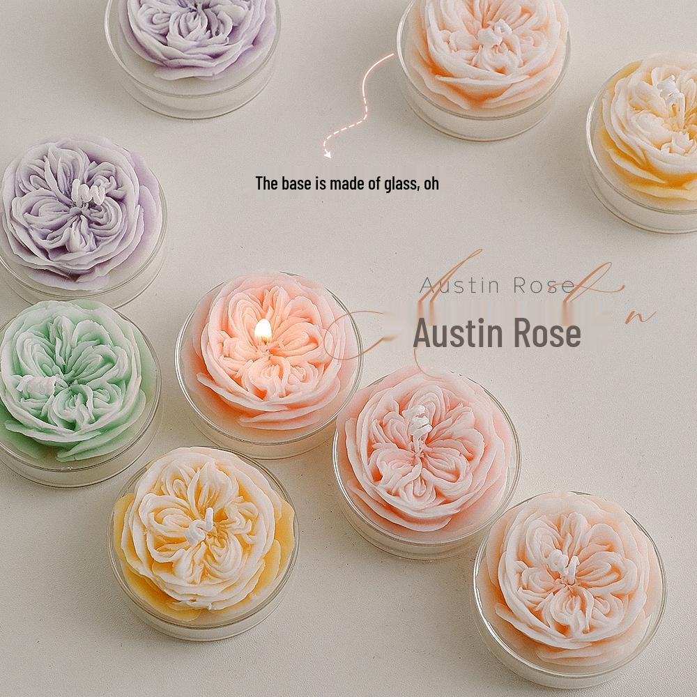 Austin Rose Scented Candle - Qixi Valentine's Day Souvenir Gift