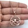 Pendant Necklace Evil eye Design Solid 925 Sterling Silver Gemstone Pendant with Chain Jewelry For Women or Girls