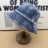 Street Trendy Cool Old Denim Bucket Hat Women Ins Wind Versatile Washing Process Sunshade Sunscreen Hat